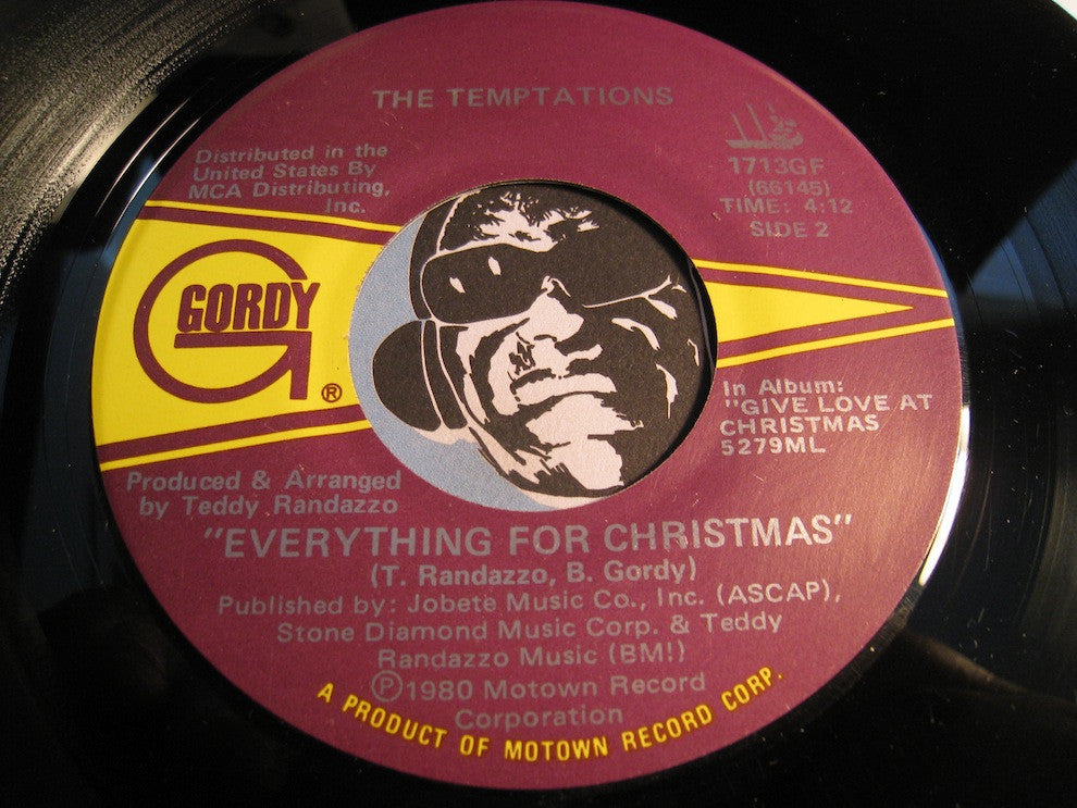 Temptations - Everything For Christmas b/w Silent Night - Gordy #1713 - Motown