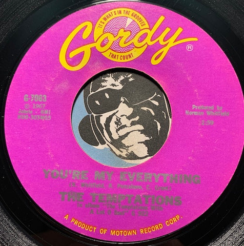 Temptations - You're My Everything b/w I've Been Good To You - Gordy #7063 - Motown - R&B Soul