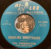 Hal Poindexter & Country Boys - Carolina Sweetheart b/w I Ain't Gonna Worry - Hi-Lee #1804 - Country