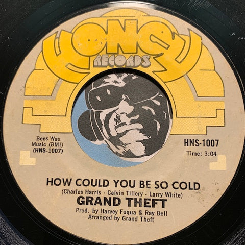 Grand Theft - How Could You Be So Cold b/w Discos Dancing - Honey #1007 - Funk Disco - Sweet Soul