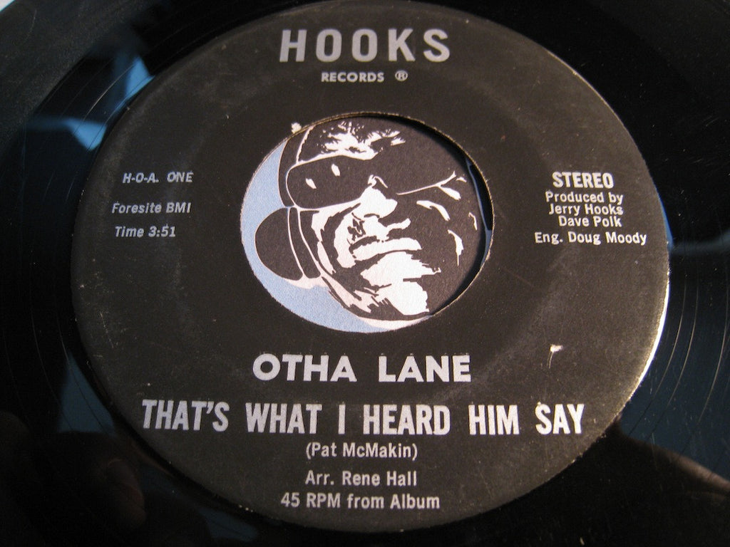 Otha Lane - Lord Help Me To Be Strong b/w That's What I Heard Him Say - Hooks #1 - Gospel Soul