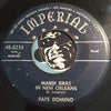 Fats Domino - Mardi Gras In New Orleans b/w Going To The River - Imperial #5231 - R&B - Rock n Roll