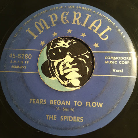 Spiders - Tears Began To Flow b/w I'll Stop Crying - Imperial #5280 - Doowop