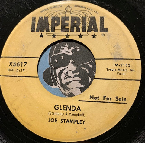 Joe Stampley - Glenda b/w We're Through - Imperial #5617 - Teen