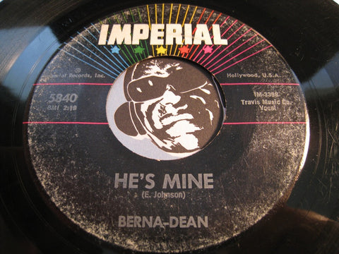 Berna Dean - One Gal In Town Five Men Hanging Around b/w He's Mine - Imperial #5840 - Doowop