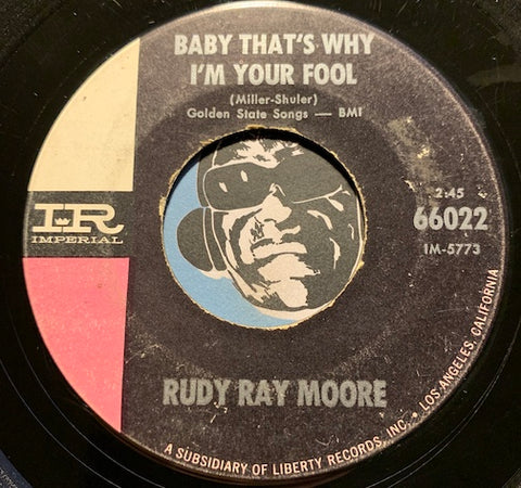 Rudy Ray Moore - Baby That's Why I'm Your Fool b/w Four O'Clock In The Morning - Imperial #66022 - R&B Soul