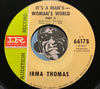 Irma Thomas - It's A Man's Woman's World pt.1 b/w pt. 2 - Imperial #66178 - R&B Soul