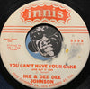 Ike & Dee Dee Johnson - The Drag b/w You Can't Have Your Cake - Innis #3002 - R&B Instrumental - R&B Soul
