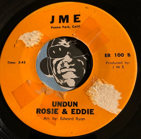 Rosie & Eddie - Undun b/w Help Me Make It Through The Night - JME #100 - Northern Soul - R&B Soul - Jazz