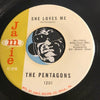 Pentagons - I Wonder If Your Love Will Ever Belong To Me b/w She Loves Me - Jamie #1201 - Northern Soul - Doowop