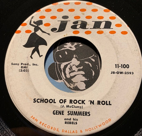 Gene Summers - School Of Rock n Roll b/w Straight Skirt - Jan #11-100 - Rockabilly