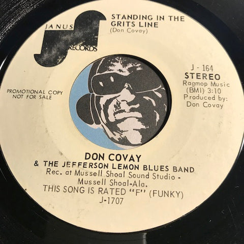 Don Covay - Standing In The Grits Line b/w Sweet Thang - Janus #164 - Funk