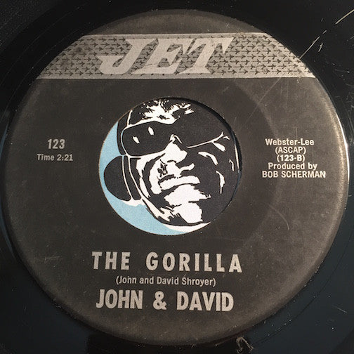 John & David - The Gorilla b/w Koko Blue Shake - Jet #123 - Garage Rock