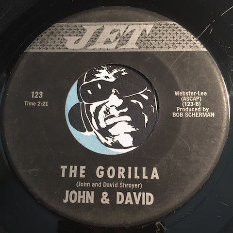 John & David - The Gorilla b/w Koko Blue Shake - Jet #123 - Garage Rock
