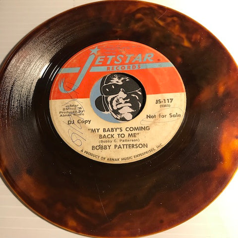 Bobby Patterson - My Baby's Coming Back To Me b/w Guess Who - Jetstar #117 - Northern Soul - Colored Vinyl