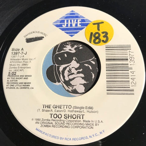Too Short - The Ghetto b/w What Rap - Jive #1397 - Rap