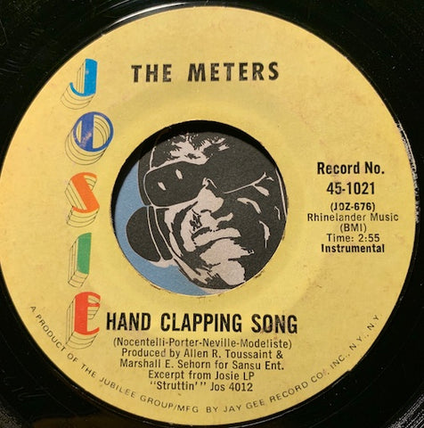 Meters - Hand Clapping Song b/w Joog - Josie #1021 - Funk