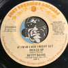 Betty Davis - If I'm In Luck I Might Get Picked Up b/w Steppin In Her I Miller Shoes - Just Sunshine #503 - Funk