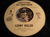 Lenny Welch - Love Doesn't Live Here Anymore b/w Let's Start All Over Again - Kapp #827 - Northern Soul
