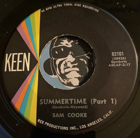Sam Cooke - Summertime pt.1 b/w pt.2 - Keen #82101 - R&B Soul
