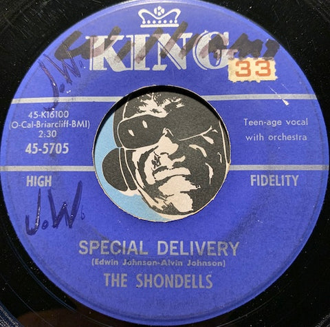 Shondells - Special Delivery b/w Muscle Bound - King #5705 - Doowop - R&B Rocker - Girl Group