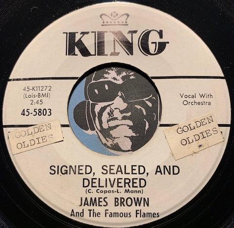James Brown - Signed Sealed And Delivered b/w Waiting In Vain - King #5803 - R&B Soul
