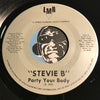 Stevie B - Party Your Body b/w same (instrumental) - LMR #74000 - Funk Disco - Rap