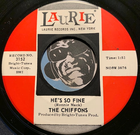Chiffons - He's So Fine b/w Oh My Lover - Laurie #3152 - Girl Group