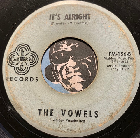 Vowels - It's Alright b/w The Stretch - Lebam #156 - Northern Soul - R&B Mod - Doowop