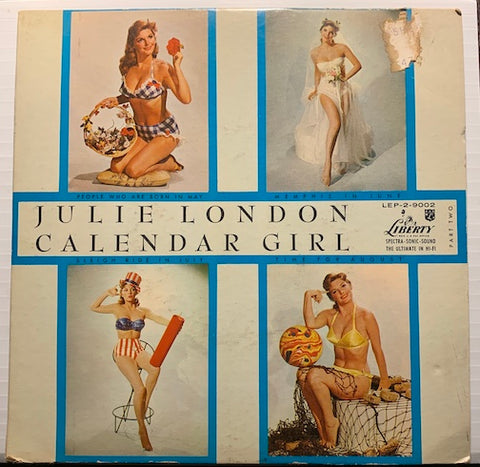 Julie London - Calendar Girl EP - People Who Are Born In May - Memphis In June b/w Sleigh Ride In July - Time For August - Liberty #LEP 2-9002 - Rock n Roll