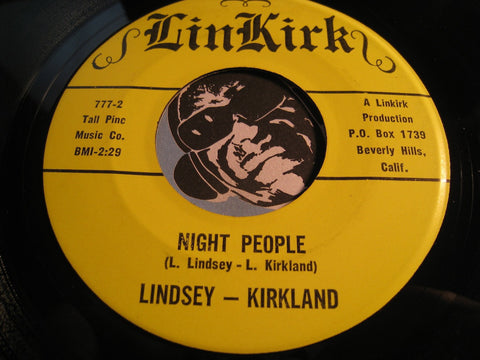 Lindsey-Kirkland - Night People b/w Kathleen - LinKirk #777 - Popcorn Soul