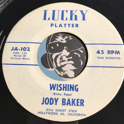 Jody Baker - Wishing b/w If I Could - Lucky Platter #101 - Teen