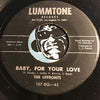 Upfronts - Baby For Your Love b/w Send Me Someone To Love Who Will Love Me - Lummtone #107 - Doowop - Northern Soul