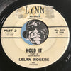 Lelan Rogers - Hold It pt.1 b/w pt.2 - Lynn #502 - R&B - Rock n Roll