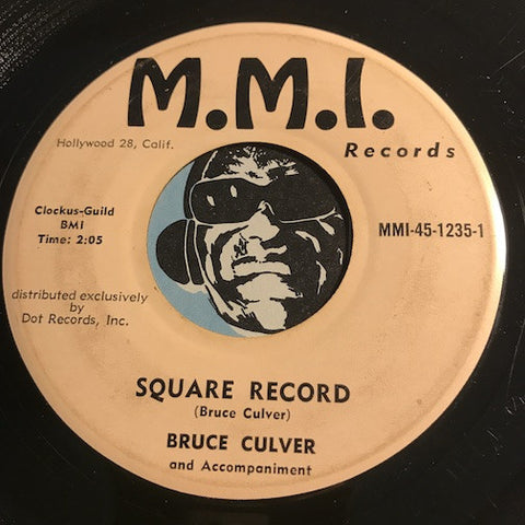 Bruce Culver - Square Record b/w Moon Over Tennessee - M.M.I. #1235 - Rockabilly