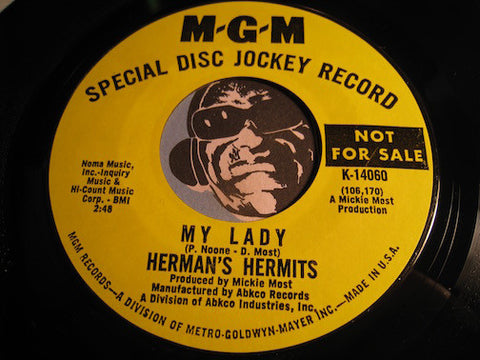 Herman's Hermits - My Lady b/w My Sentimental Friend - MGM #14060 - Rock n Roll