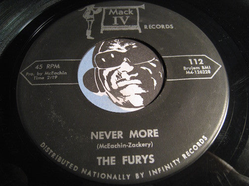Furys - Never More b/w Zing Went The Strings Of My Heart - Mack IV #112 - Northern Soul