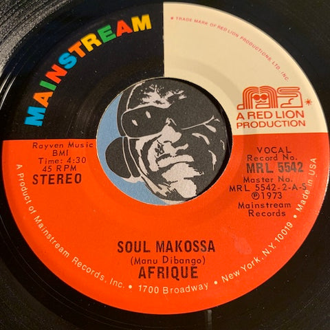 Afrique - Soul Makossa b/w Hot Mud - Mainstream #5542 - Funk