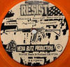 Resist - EP - Get Ahead - Social Security - Think Again - Yourself b/w United States Of Apathy - Brainwashed - Sellout - Ratshit - Media Blitz Productions #1002 - Colored Vinyl - Picture Sleeve - Punk