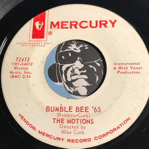 Motions - Bumble Bee 65 b/w Notions - Mercury #72413 - Surf