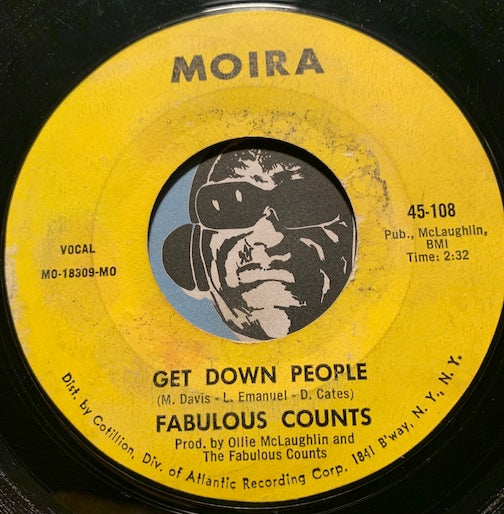 Fabulous Counts - Lunar Funk b/w Get Down People - Moira #108 - Funk