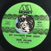 Don Julian & Larks - My Favorite Beer Joint pt.1 b/w pt.2 - Money #604 - Funk