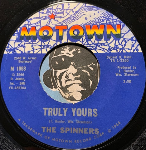 Spinners - Truly Yours b/w Where Is That Girl - Motown #1093 - Motown - Soul