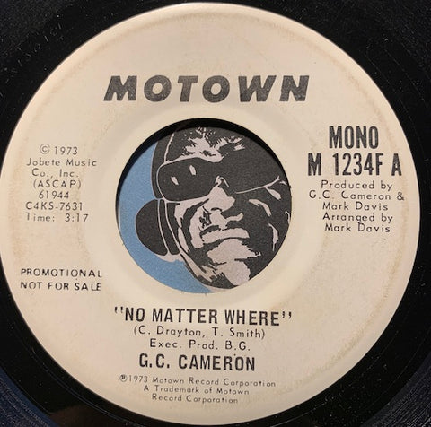 G.C. Cameron - No Matter Where b/w same - Motown #1234 - Funk