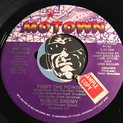 Public Enemy - Fight The Power b/w Fight The Power (Flavor Flav Meets Spike Lee) - Motown #1972 - Rap