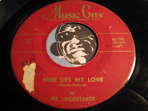 Mr. Undertaker / 4 Deuces - Here Lies My Love (Mr. Undertaker) b/w W-P-L-J (4 Dueces) - Music City #790 - R&B - Doowop