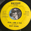 Mary Holmes - Soul Brother b/w After I Shed A Tear - Nassau #100 - Funk