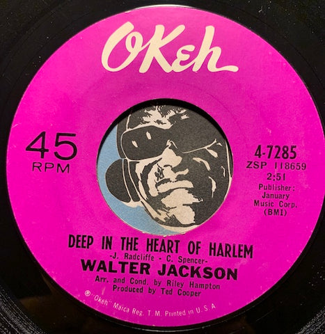 Walter Jackson - Deep In The Heart Of Harlem b/w My One Chance To Make It - Okeh #7285 - R&B Soul