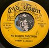 Robert & Johnny - We Belong Together b/w In The Rain - Old Town #1047 - R&B - East Side Story