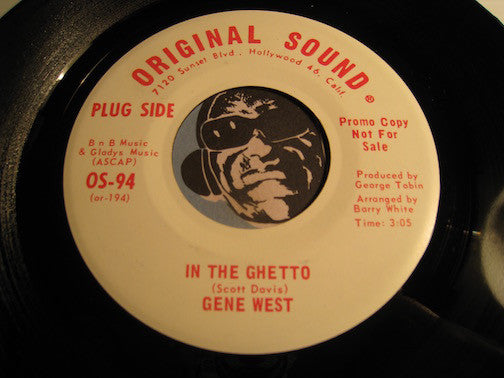 Gene West - In The Ghetto b/w same - Original Sound #94 - Funk